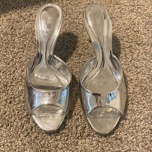Zara metallic mules size 38